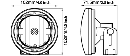 Driving Lamp with LED Light Ring, NS-35