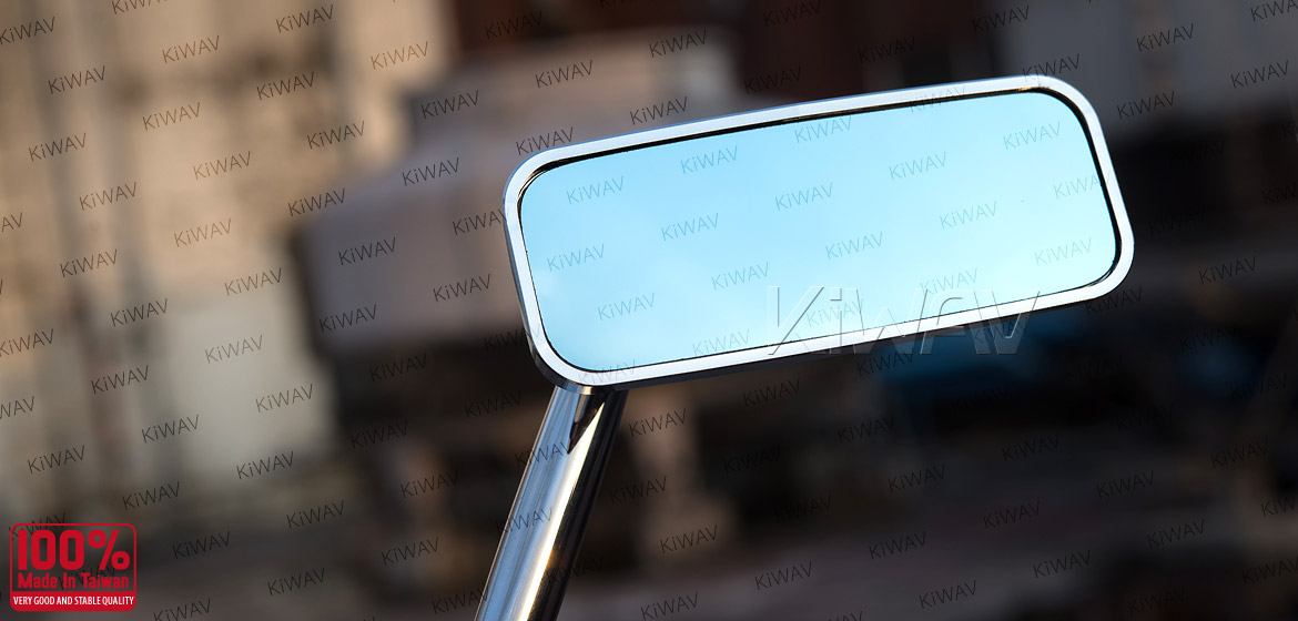 KiWAV Modern chrome motorcycle mirrors for scooter