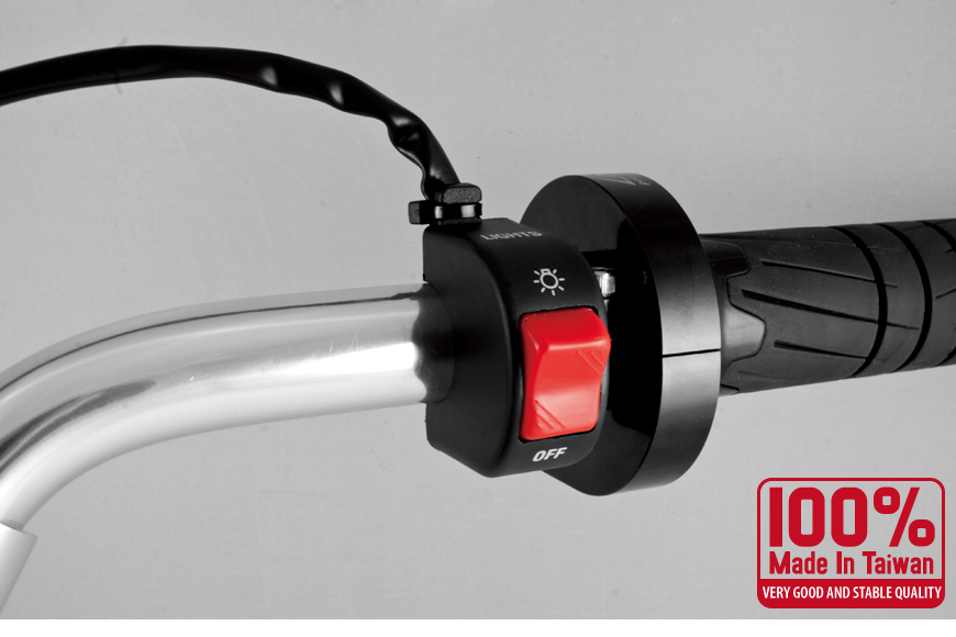 Black Motorcycle Fog Light Switch 7 8 Handlebar 12V DC Electrical
