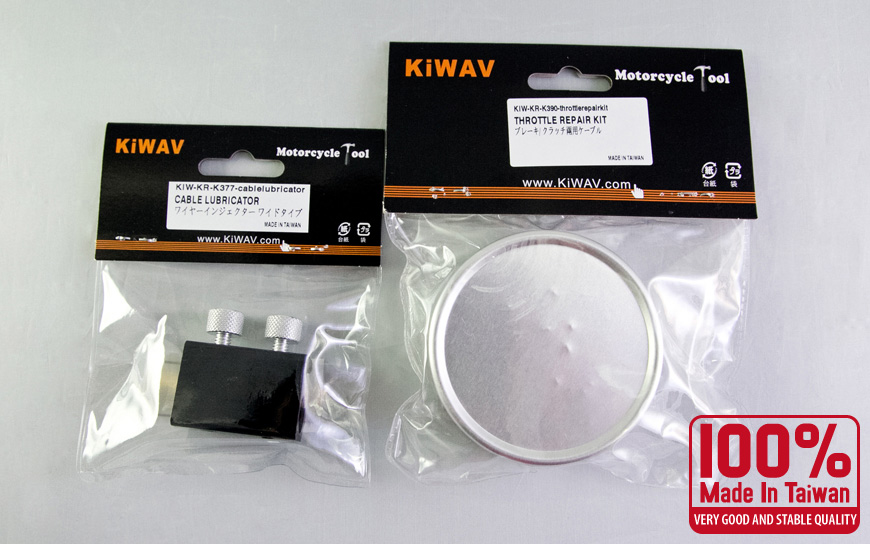 Kiwav Motorcycle Throttle Cable Repair Kit Twin Lubricator