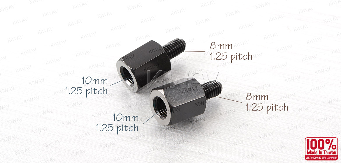 KiWAV 10mm to 8mm standard converter screws