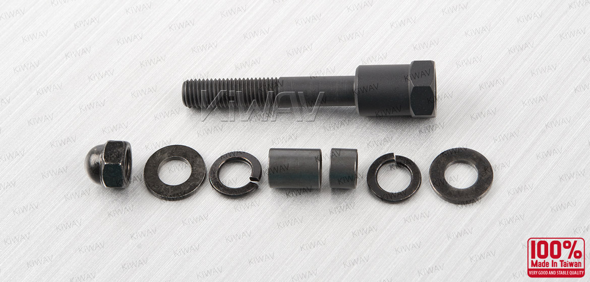 KiWAV 10mm to Harley-Davidson mirror mount  converter screws