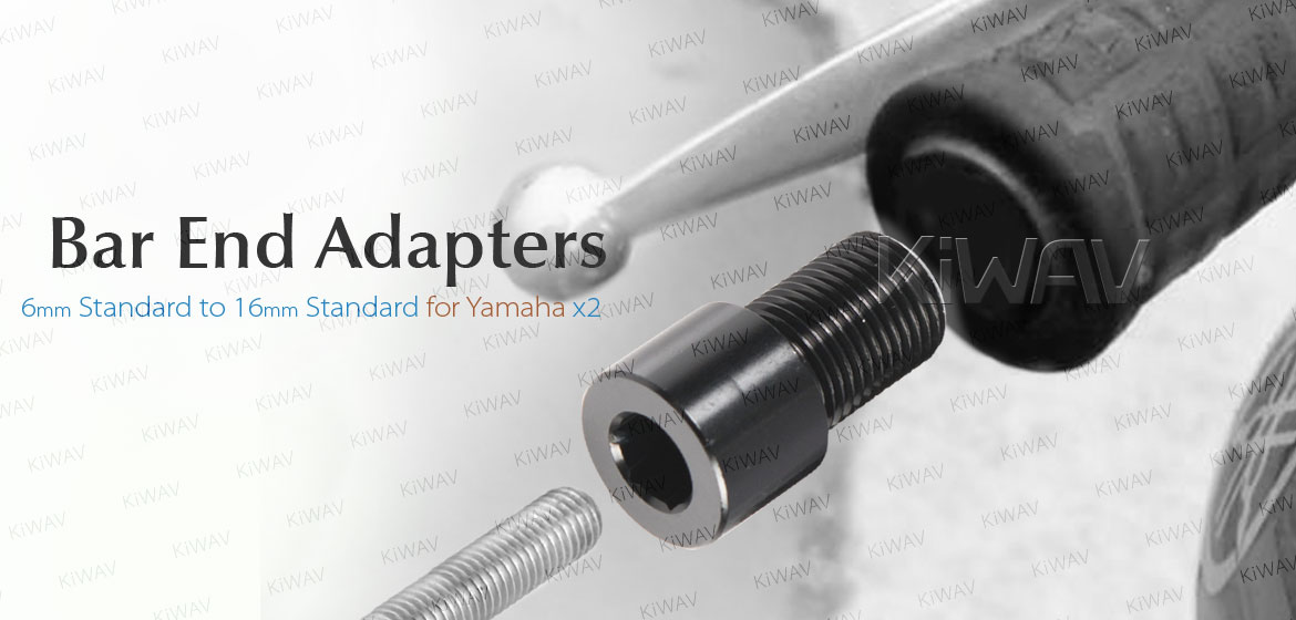 KiWAV bar end adapters for YAMAHA