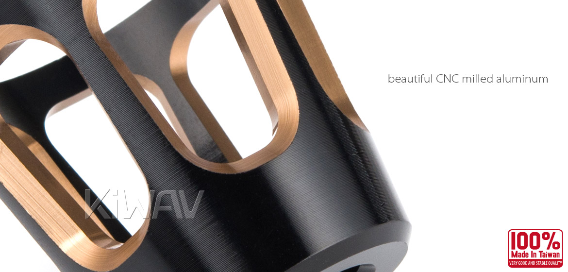 KiWAV bar ends Tower tgold with black base fit 7/8 inch 1 inch hollow handlebar Magazi
