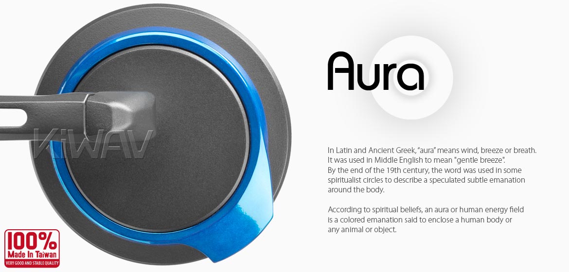 The thinnest motoryclce mirrors KiWAV Aura blue compatible for most BMW