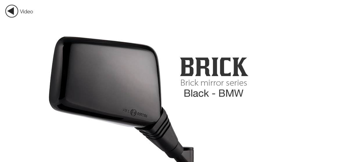 Magazi Brick black mirror RH for BMW