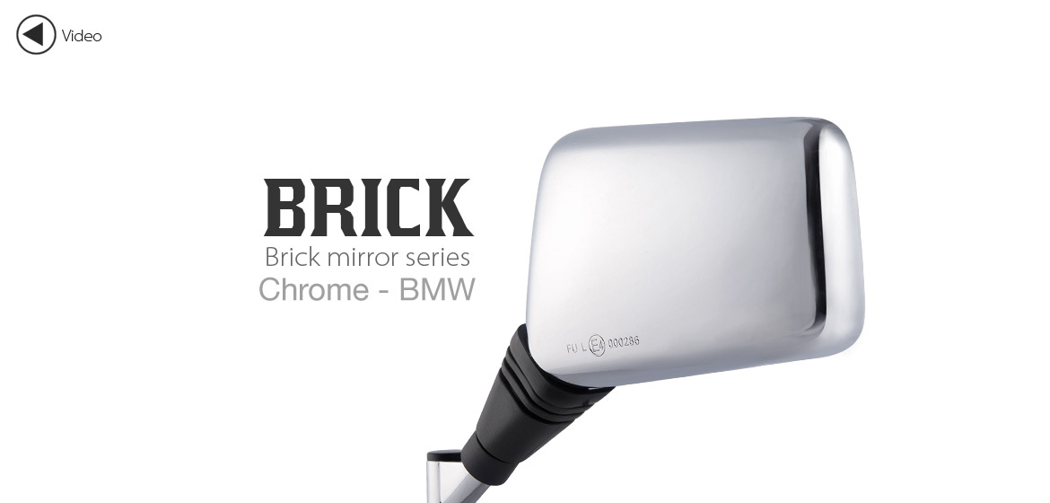 Magazi Brick chrome mirror LH for BMW