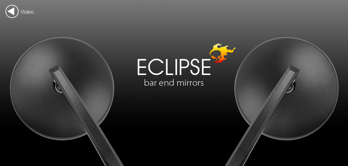 VAWiK bar end mirrors Eclipse black for BMW motorcycles