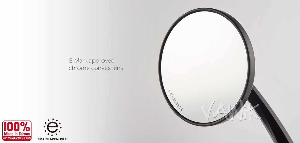 VAWiK bar end mirrors Eclipse black for BMW motorcycles