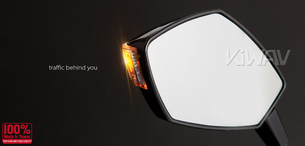 KiWAV Oi & Fist LED carbon mirror for BMW