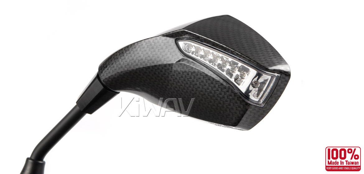 KiWAV Oi & Fist LED carbon mirror for BMW