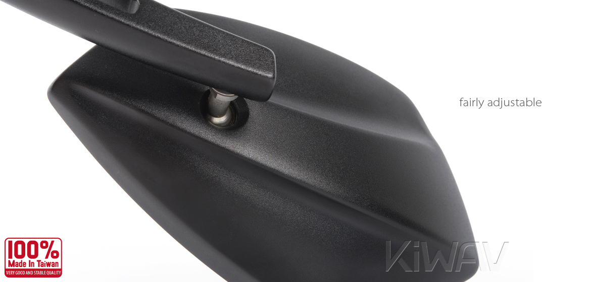 KiWAV motorcycle mirrors Palm black 10mm universal Magazi