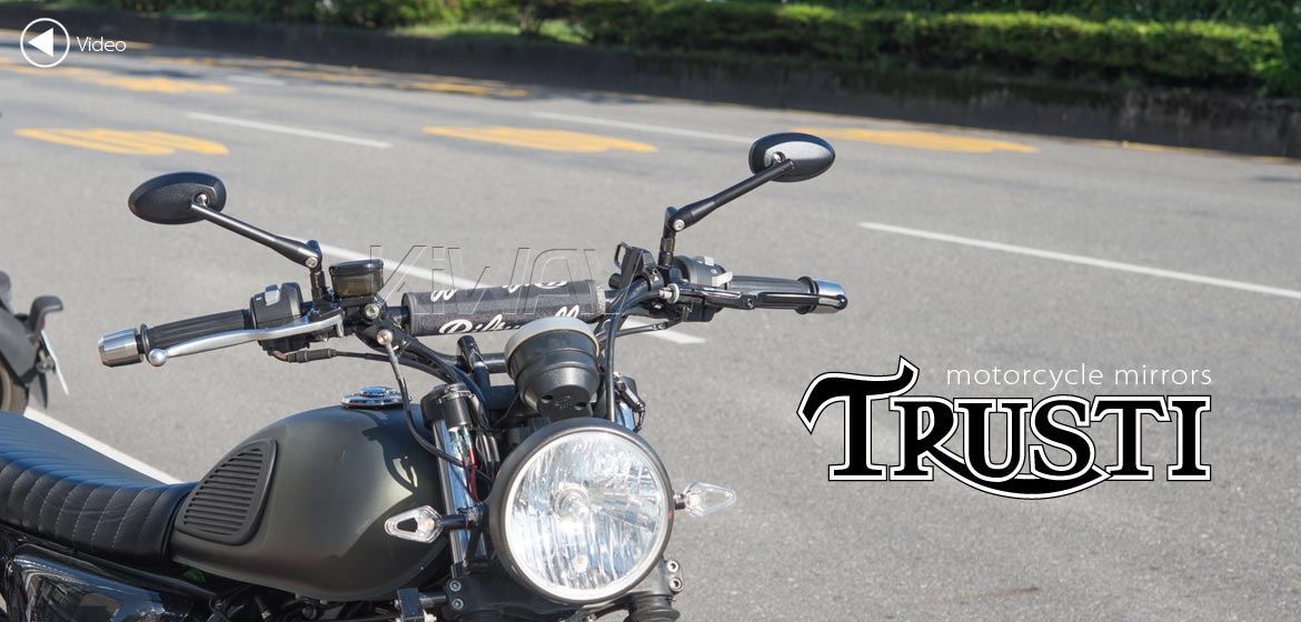 製品一覧: バイクミラー トラスティー 黒 M10 5/16