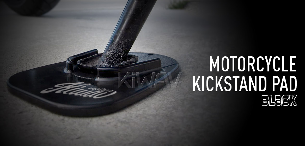 KiWAV motorcycle motorcross black kickstand pad