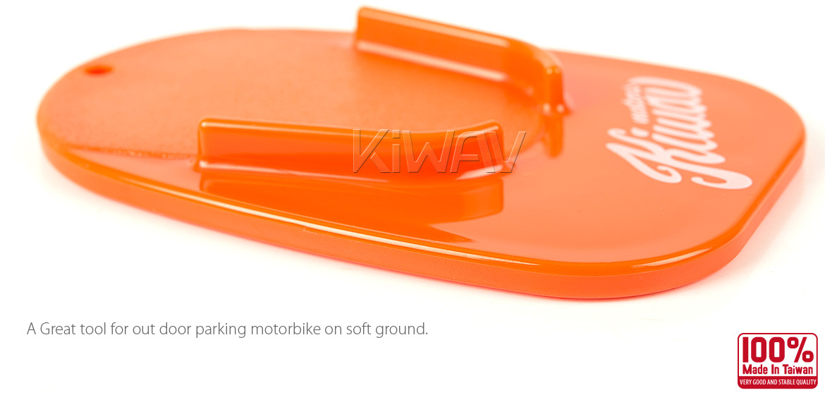 KiWAV motorcycle motorcross orange kickstand pad