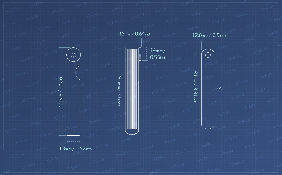 KiWAV Measurement graph of feeler gauge K494