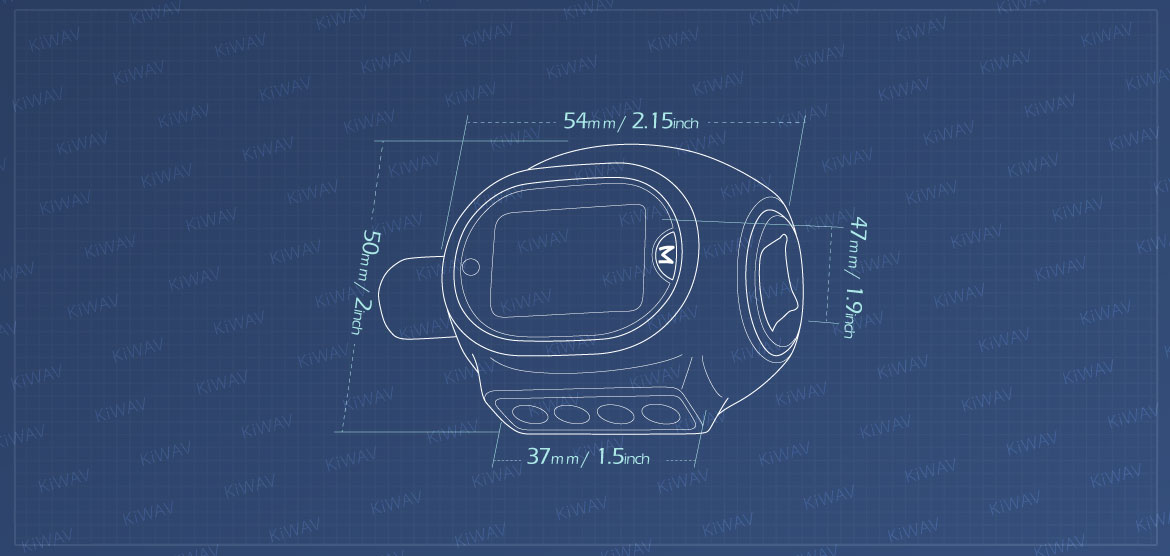 KiWAV Measurement graph of digital torque adapter for 1/2 inch drive