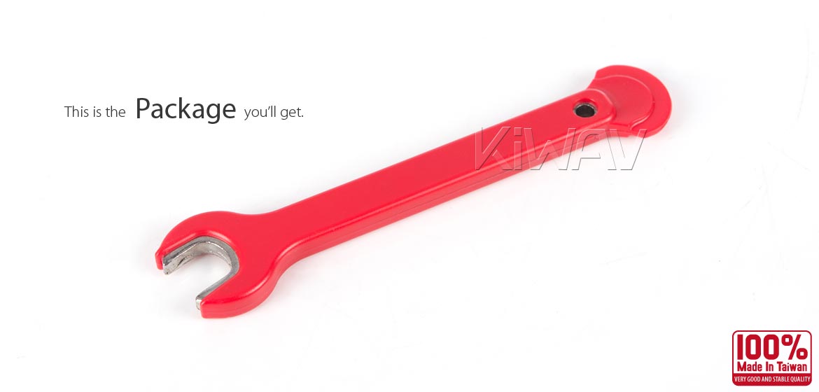 KiWAV 10mm insulated wrench with flat end for lead acid battery removal