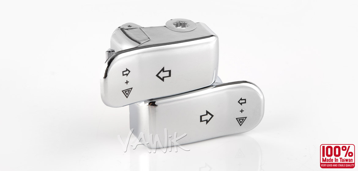 1 set = 6 caps VAWiK chrome ABS switch housing caps for Harley XL /'96-/'13