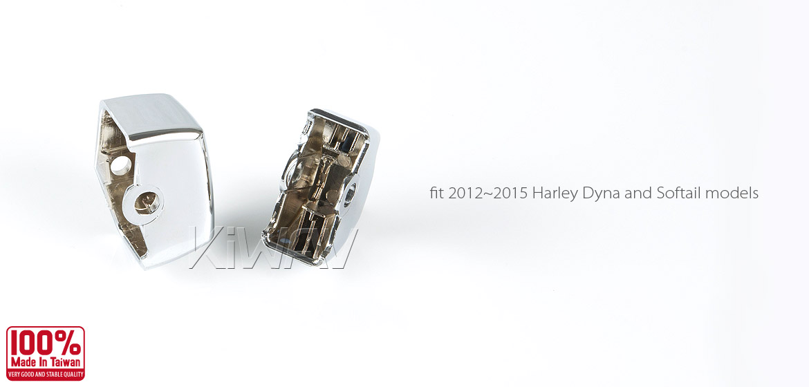 KiWAV - switch housing caps chrome for harley davidson 2015~2012 sportster dyna softail