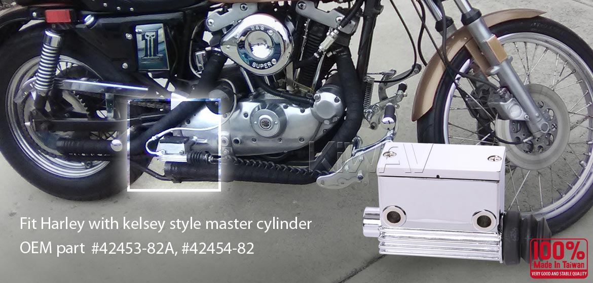 KiWAV rear master cylinder 5/8" bore aluminum replace oe#42454-82