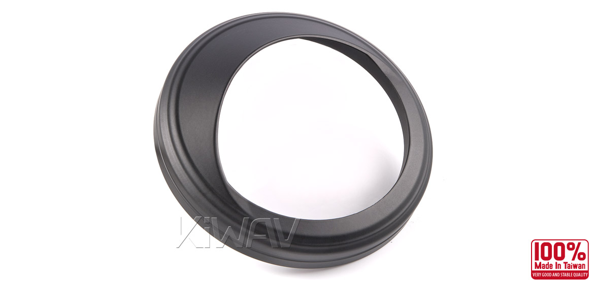 KiWAV Speedometer Trim Ring Visor cover aluminum black plated for 4 1/2