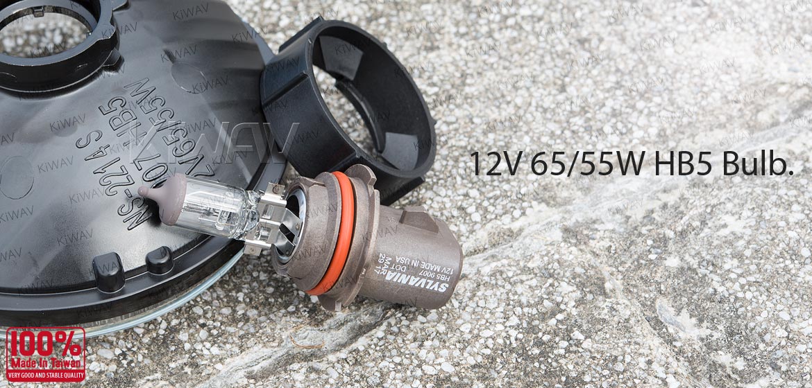 KiWAV 5-3/4 inch HB5 65/55W SAE headlight lens unit