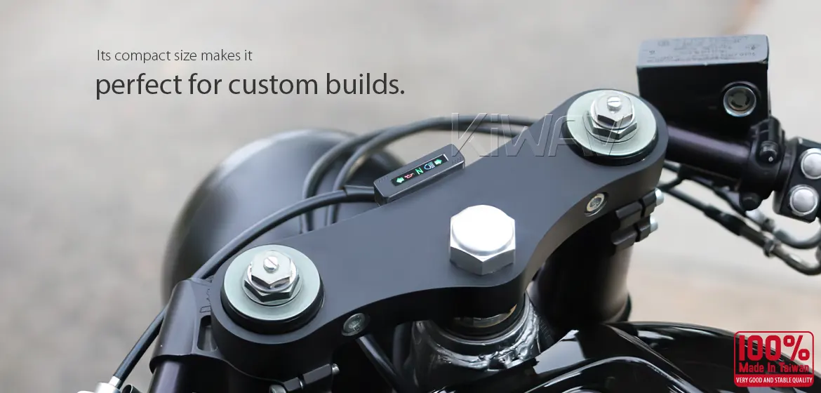 KiWAV custom motorcycle LED mini dashboard warning lights