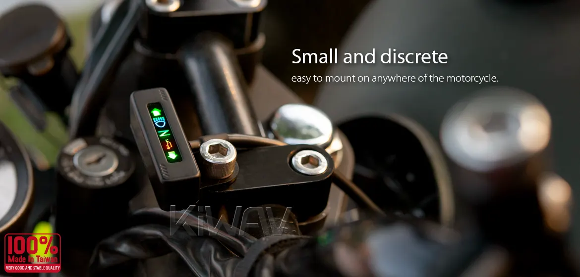KiWAV custom motorcycle LED mini dashboard warning lights