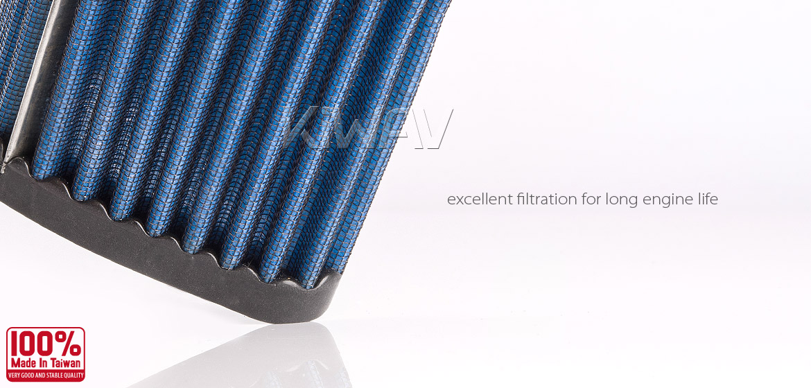 KiWAV Magazi Air Filter for Ducati Diavel 1198 11-13, Street Fight 1100 09-13, 848 08-13