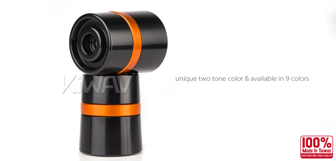 Magazi motorcycle orange CNC aluminum bar ends rubber mount two-tone color style universal-05