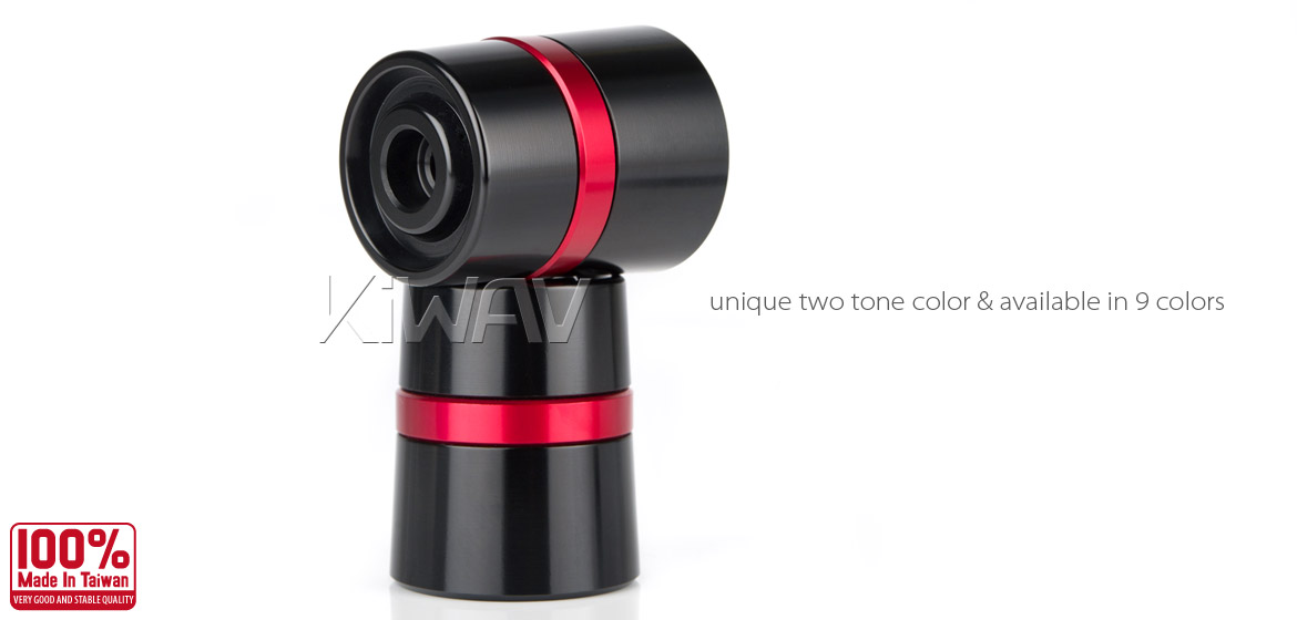 Magazi motorcycle red CNC aluminum bar ends rubber mount two-tone color style universal-05