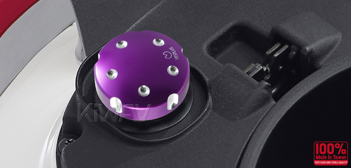 VAWiK Vespa CNC Anodizing Aluminum Alloy 6061 Gasoline Cap purple