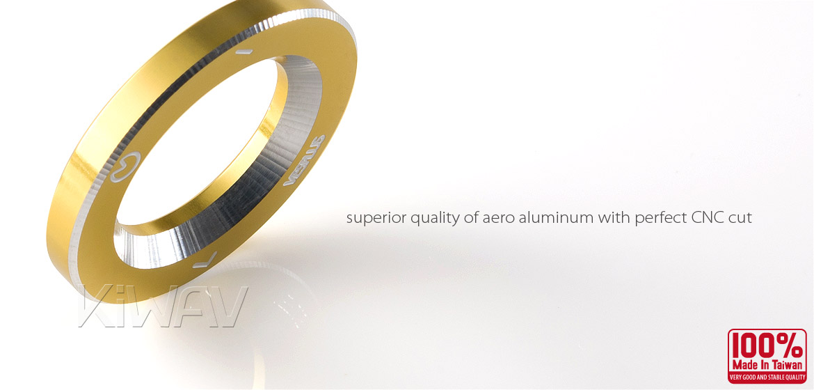 VAWiK CNC Anodizing Aluminum Alloy 6061 steering lock trim for Vespa LX S ET4 GTS GTV gold