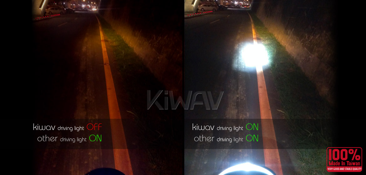 KiWAV 4 inch super bright magnesium alloy LED driving lamp