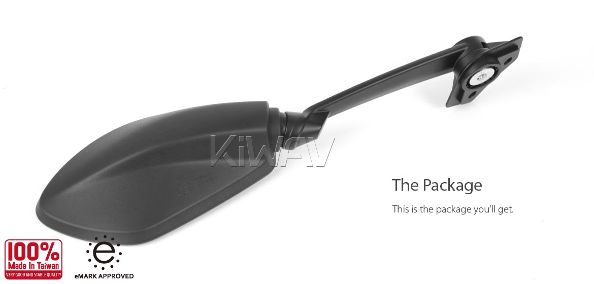 KiWAV OEM replacement mirror right hand RH compatible for Zero SR/S 2020~