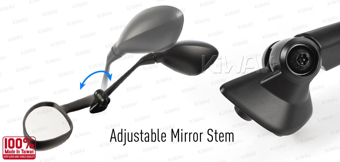 KiWAV OEM replacement mirrors FB324 for BMW R 1200 RS (14'-) right hand