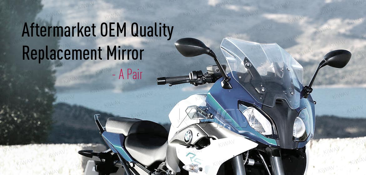KiWAV OEM replacement mirrors FB324 for BMW R 1200 RS (14'-) both hand