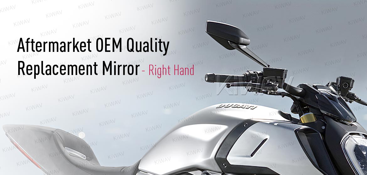 KiWAV OEM replacement mirrors FD916 for Ducati Diavel right hand