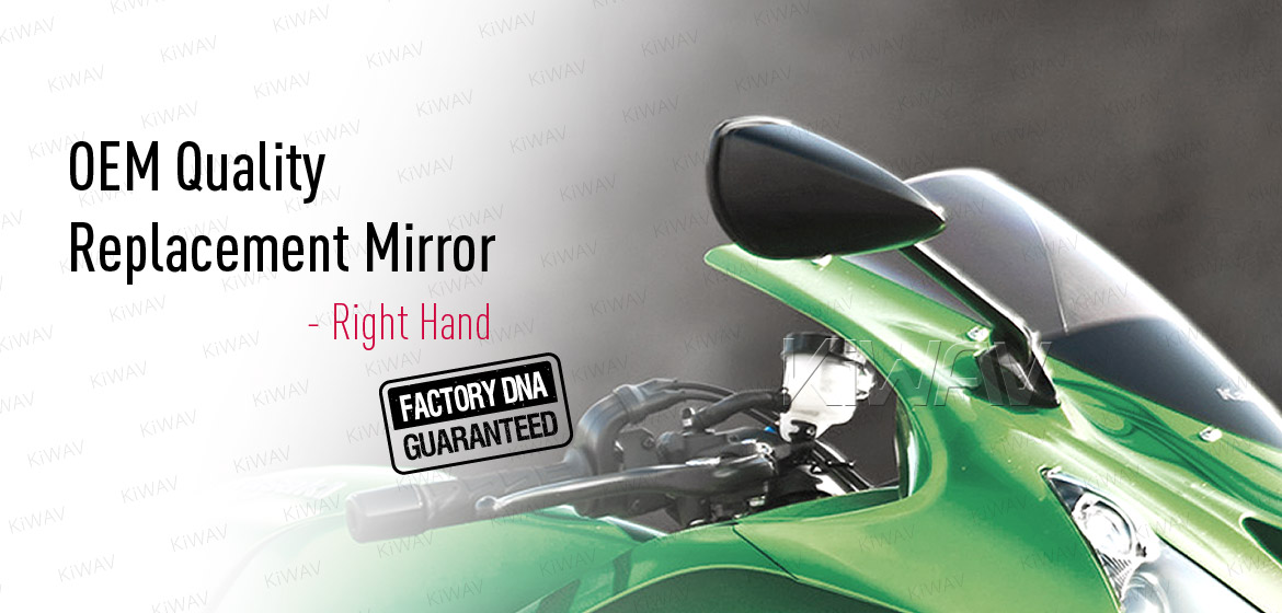 KiWAV OEM quality replacement mirror for Kawasaki Ninja ZX-14R