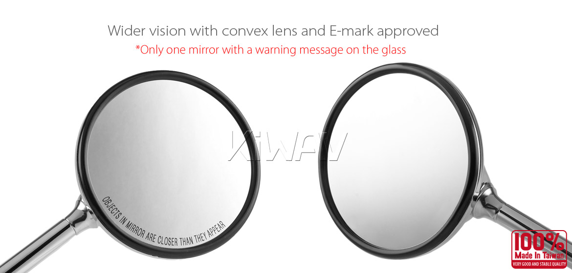 OEM replacement mirrors FV-026-2 for Vespa vintage GT Granturismo GTS GTV LXV a pair