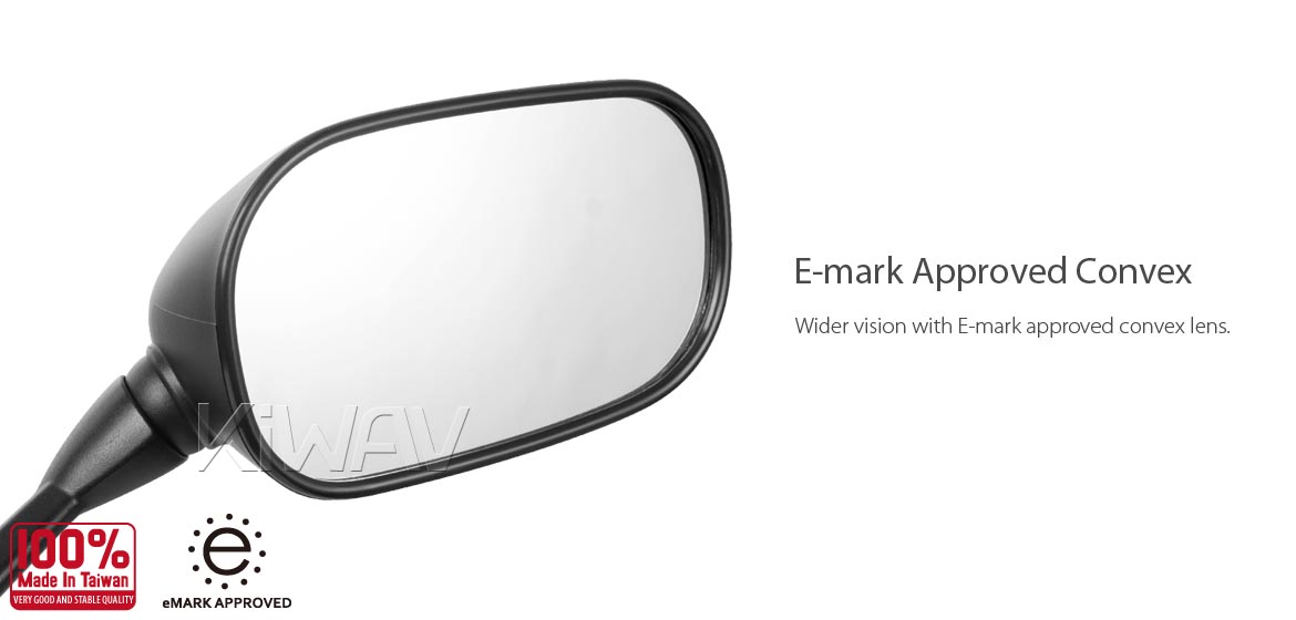 KiWAV OEM replacement mirror FY288 for Yamaha FZ1 right hand