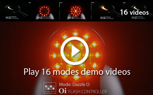 Oi 16 flash modes demo video