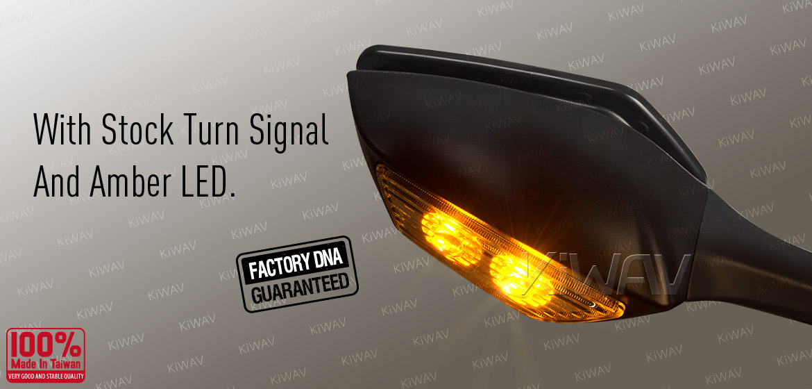 KiWAV - OEM quality replacement mirror FK-988 for Kawasaki