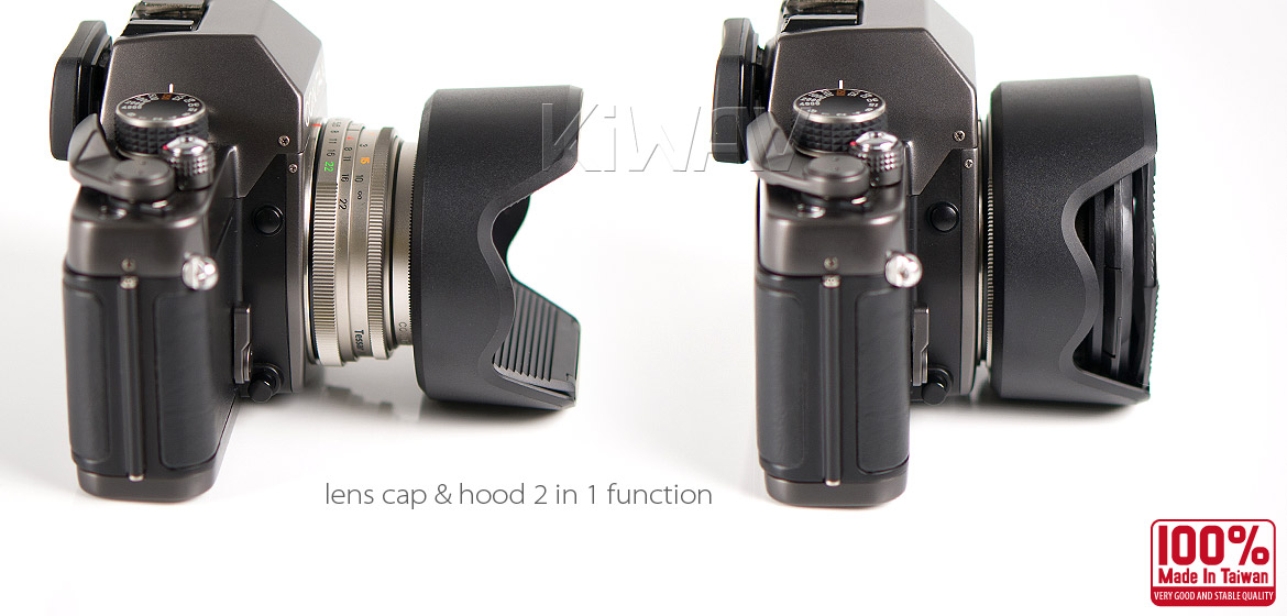 KiWAV Hoocap DSLR Lens Cap and Hood 2 in 1 TM55