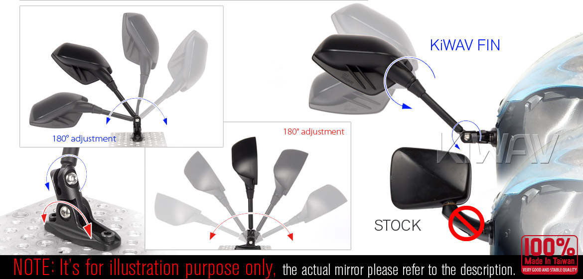 motorcycle fairing mirrors