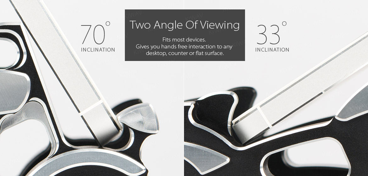 two angle display stand Cruiser - silver