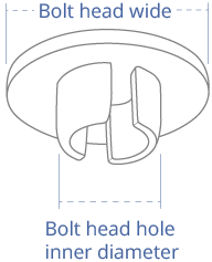 Check the bolt cap dimensions
