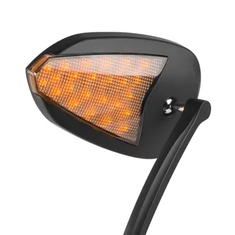 Flash LED motorcycle mirrors
