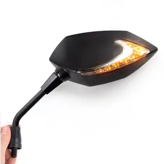 Lucifer neat stem LED motorcycle mirrors